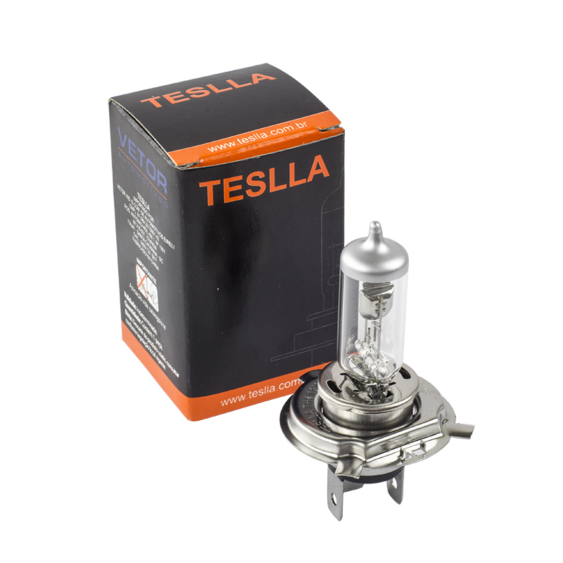 Lâmpada Halógena Amarela H4 24V 75/70W - Teslla - Th4V