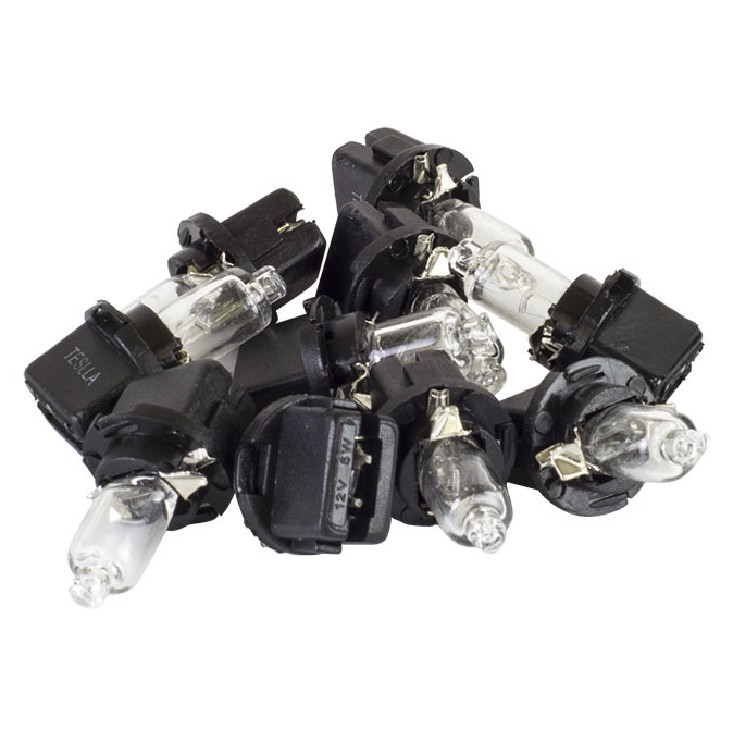 10 Lâmpadas Amarela 12V 5W - Teslla - T64124Mf