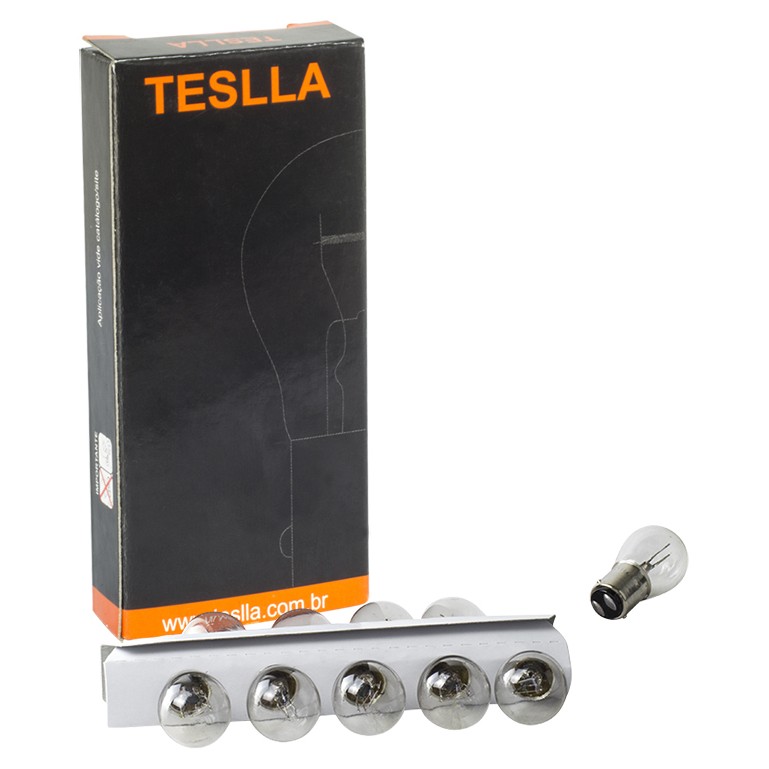 10 Lâmpadas Amarela 24V 21/5W - Teslla - T1176V