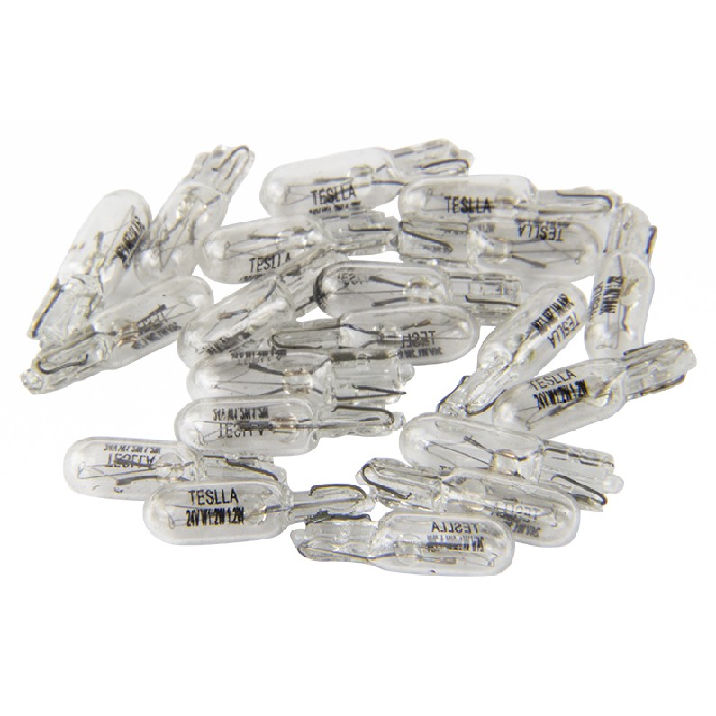20 Lâmpadas Amarela 24V 1,2W - Teslla - T2721V