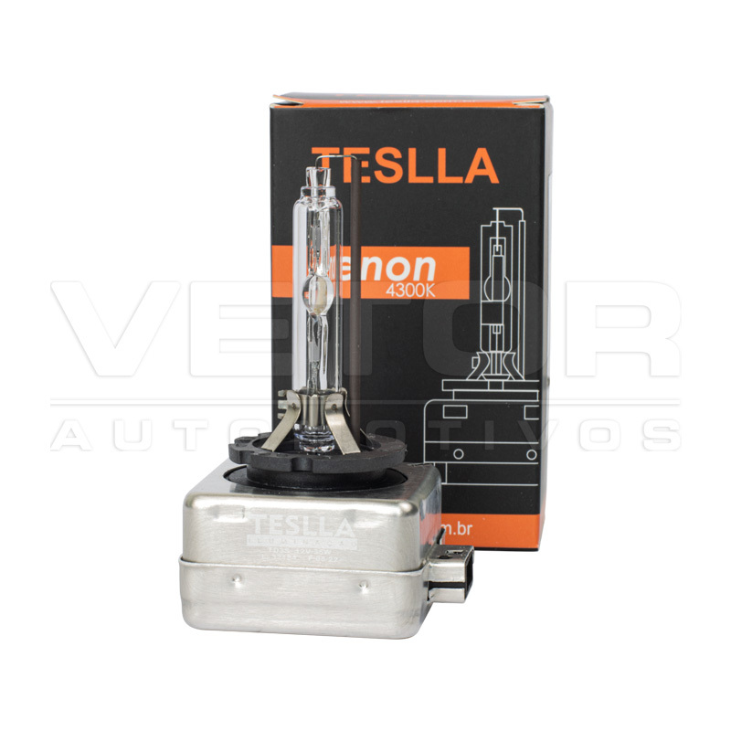 Lâmpada Xenon Farol Dianteiro - Teslla - Td3S