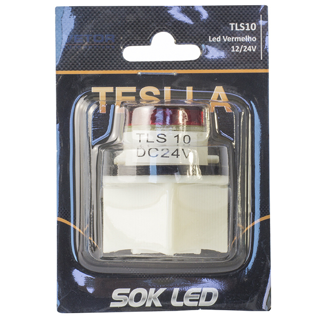 Lâmpada LED Vermelha 24V - Teslla - Tls10
