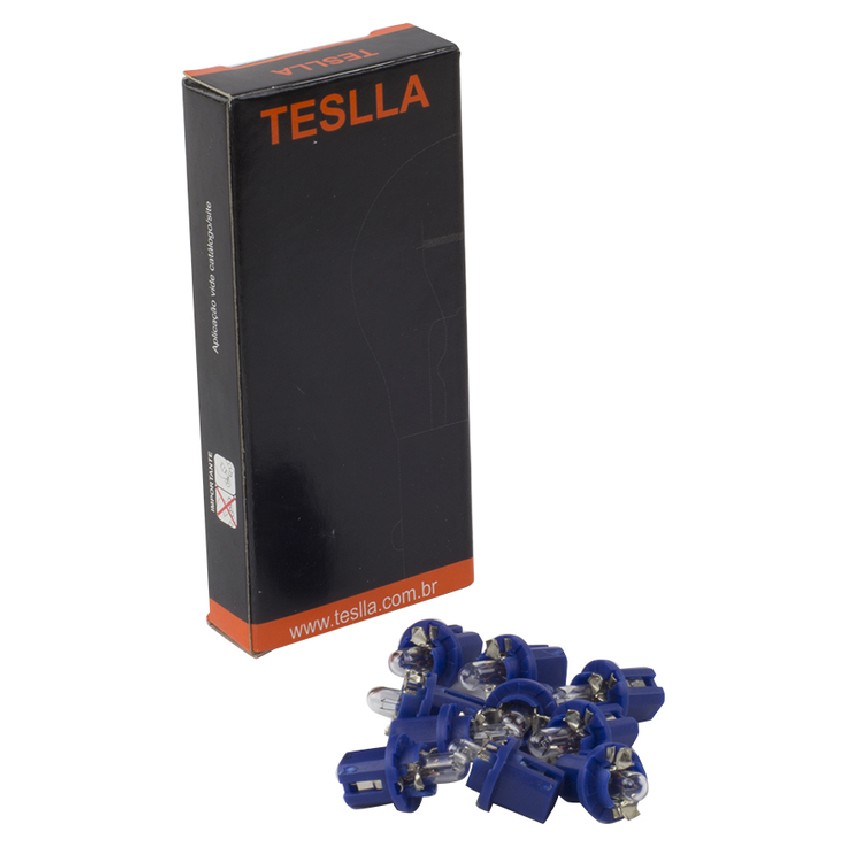 10 Lâmpadas Azul 12V 1,2W - Teslla - T2721Mfx
