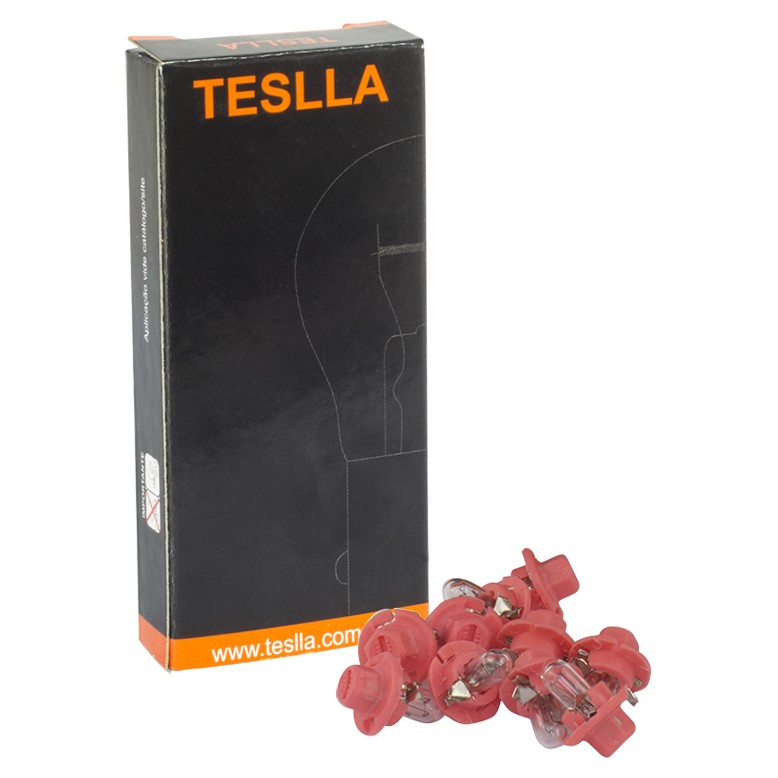 10 Lâmpadas Laranja 12V 1,12W - Teslla - T2473Mfx6