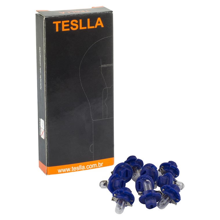 10 Lâmpadas Azul 12V 1,2W - Teslla - T2351Mf6