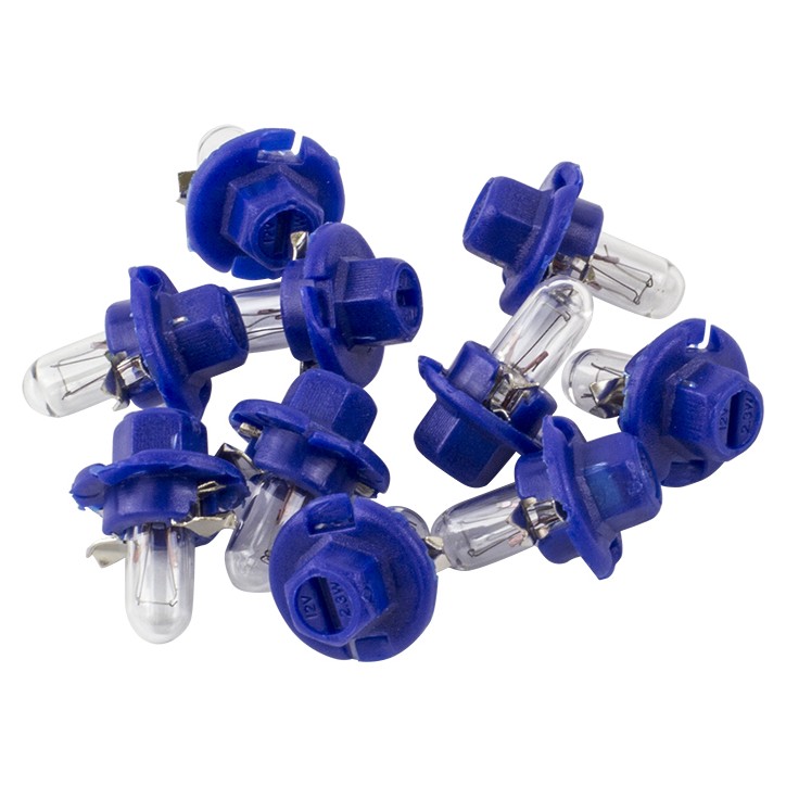 10 Lâmpadas Azul 12V 2,3W - Teslla - T2723Mfx6