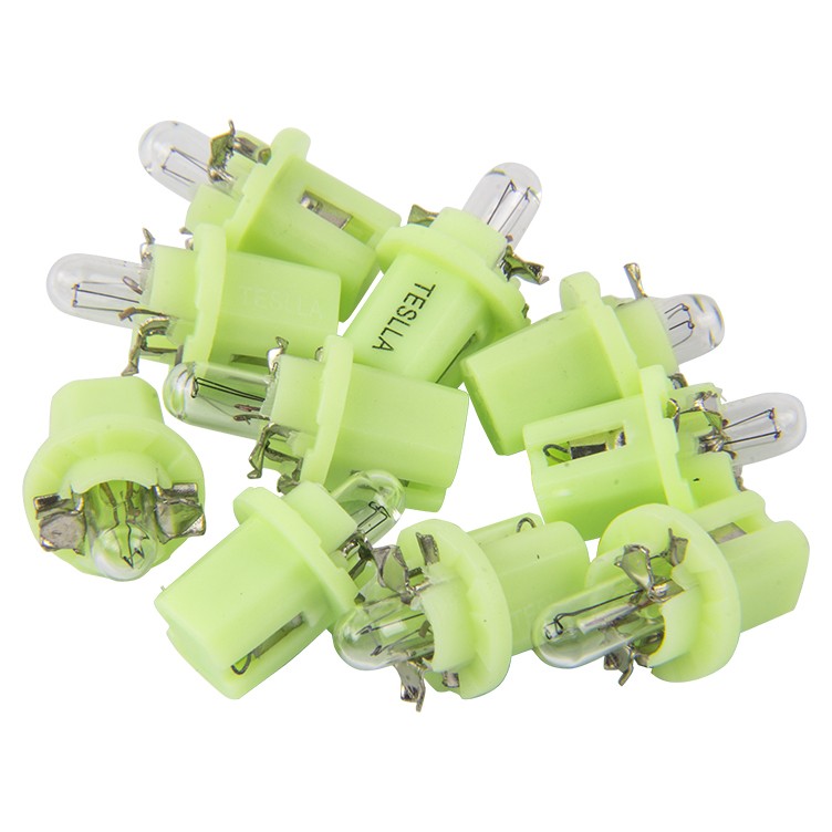 10 Lâmpadas Verde Limão 12V 2W - Teslla - T2722Mf
