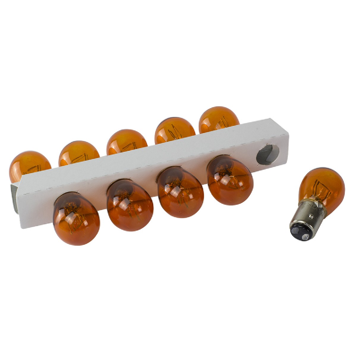 10 Lâmpadas Âmbar 12V 21/5W - Teslla - T1034Ab