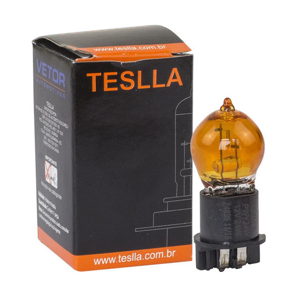 Lâmpada Âmbar 12V 24W - Teslla - T1217A