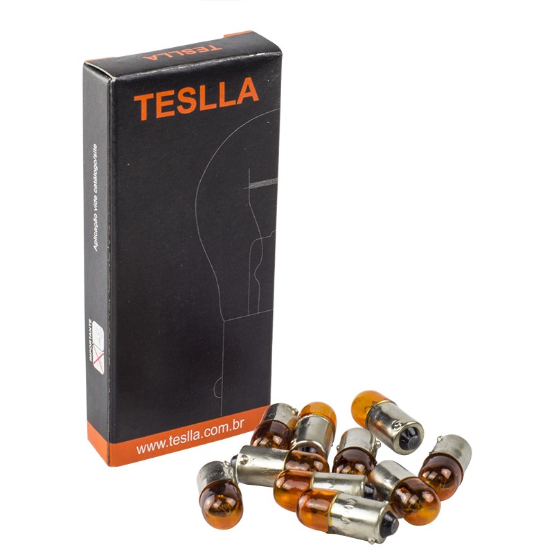 10 Lâmpadas Âmbar 12V 4W - Teslla - T69Ab