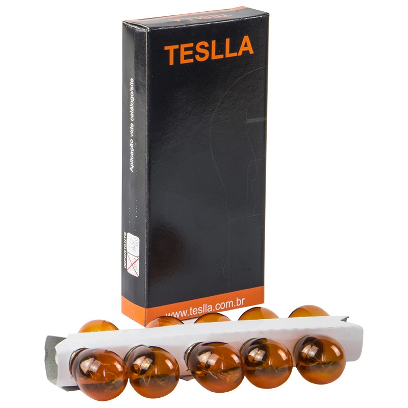 10 Lâmpadas Âmbar 24V 21W - Teslla - T1141Vab