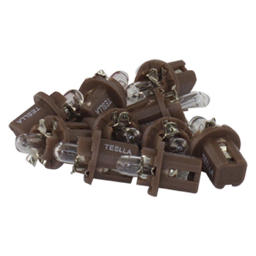 10 Lâmpadas Marrom 24V 1,2W - Teslla - T2741Mf