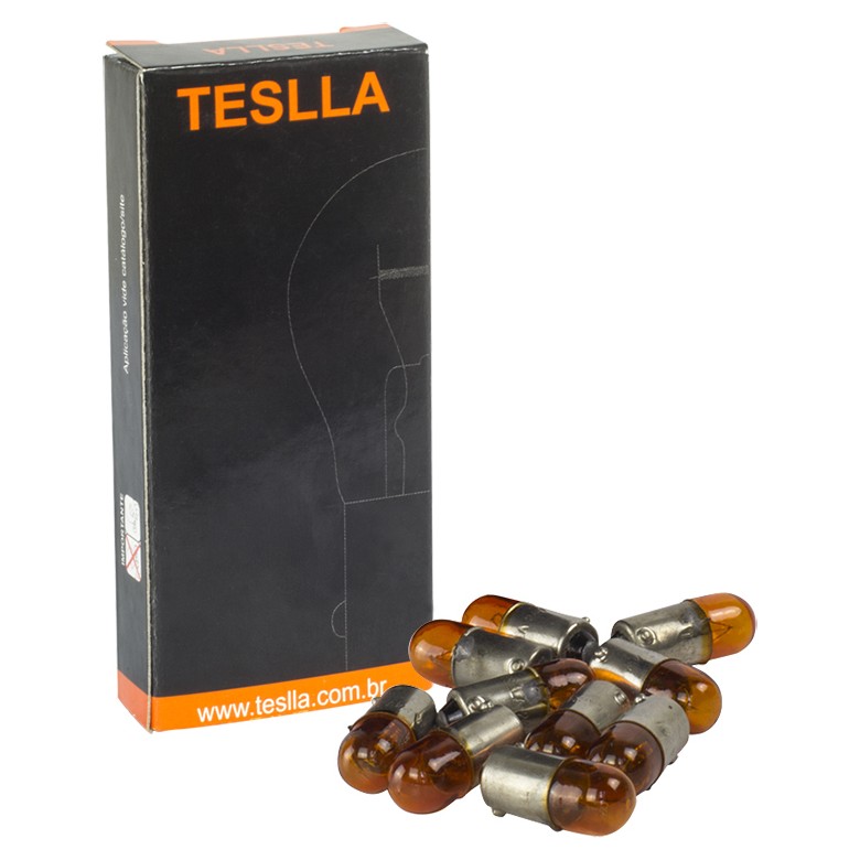 10 Lâmpadas Âmbar 24V 4W - Teslla - T69Vab