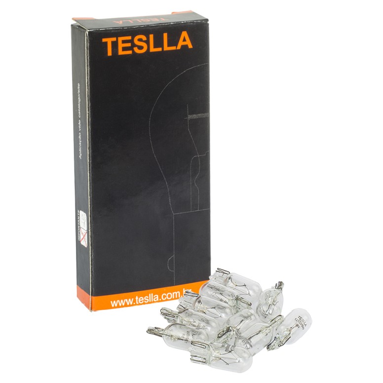 10 Lâmpadas Âmbar 12V 5W - Teslla - T2825Ab