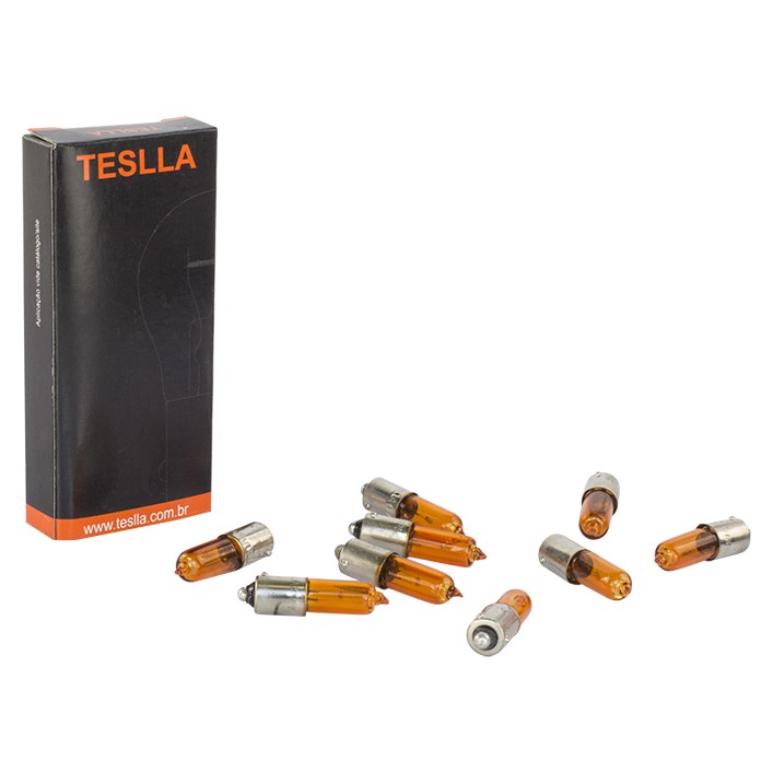 10 Lâmpadas Âmbar 12V 21W - Teslla - Th21Ab