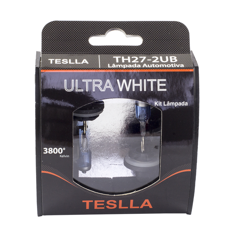 Par Lâmpada Ultra Branca H27 12V 50W - Teslla - Th27-2Ub