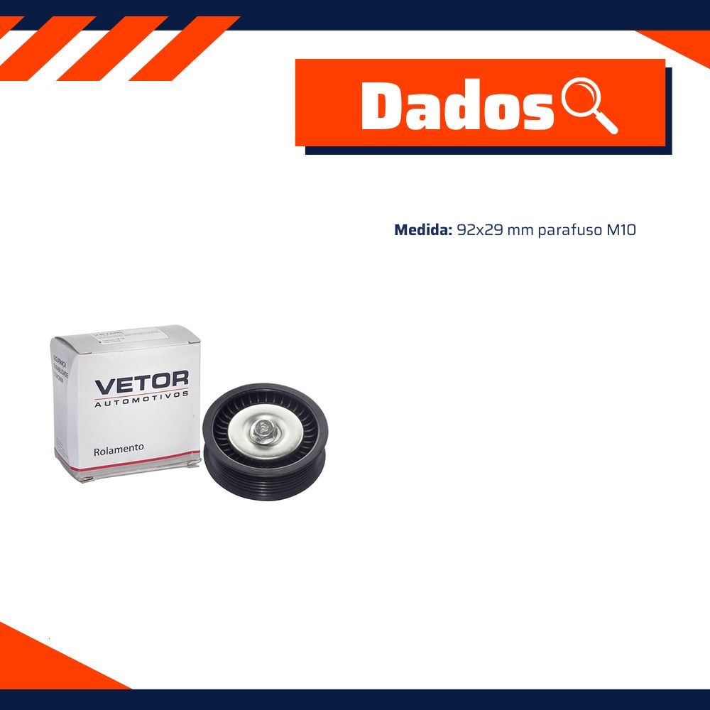 Polia Auxiliar do Alternador para Ford Ranger - Vetor - Vt8084