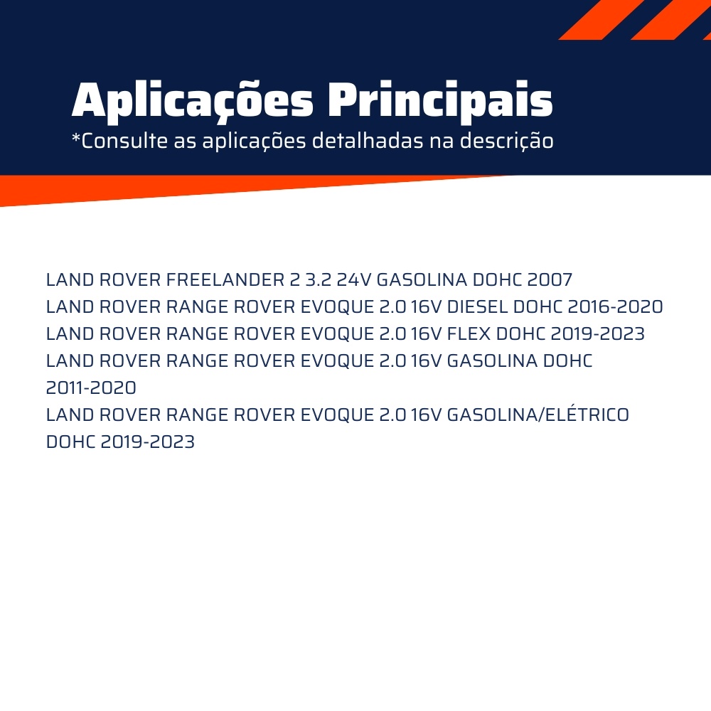 Rolamento Tensor da Correia para Land Rover Freelander 2 e Range Rover Evoque - Vetor - Vt8633