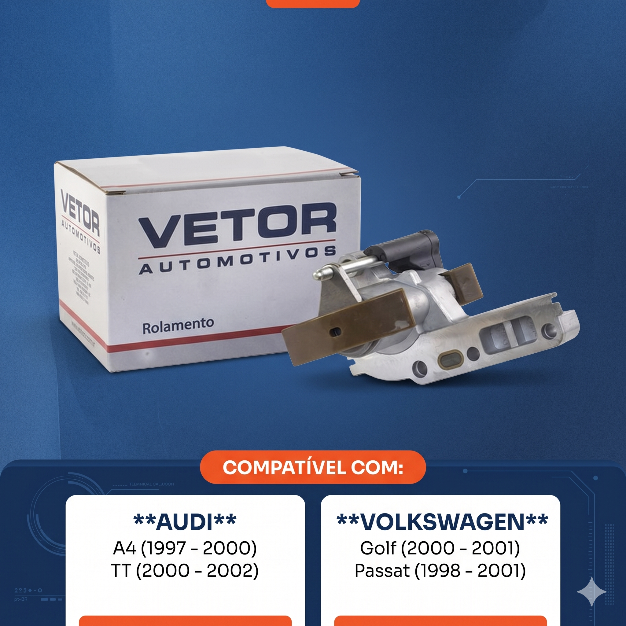 Rolamento Tensor da Correia - Vetor - Vt8413