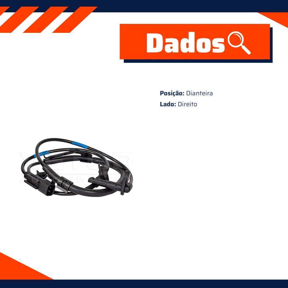 Sensor do ABS Dianteiro Direito para Mitsubishi ASX - E-Klass - Esa158