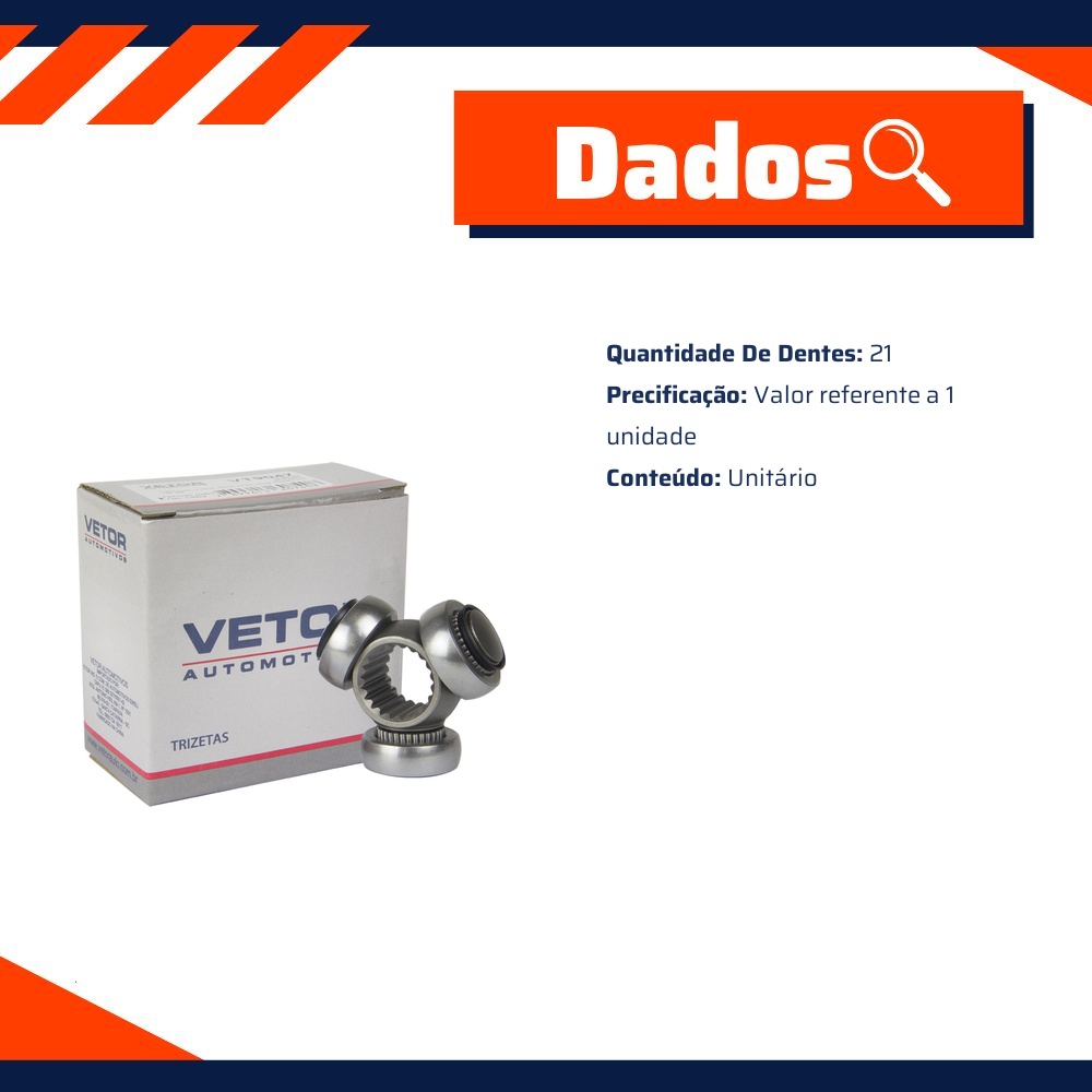Trizeta para Fiat 500 - Vetor - Vt9047