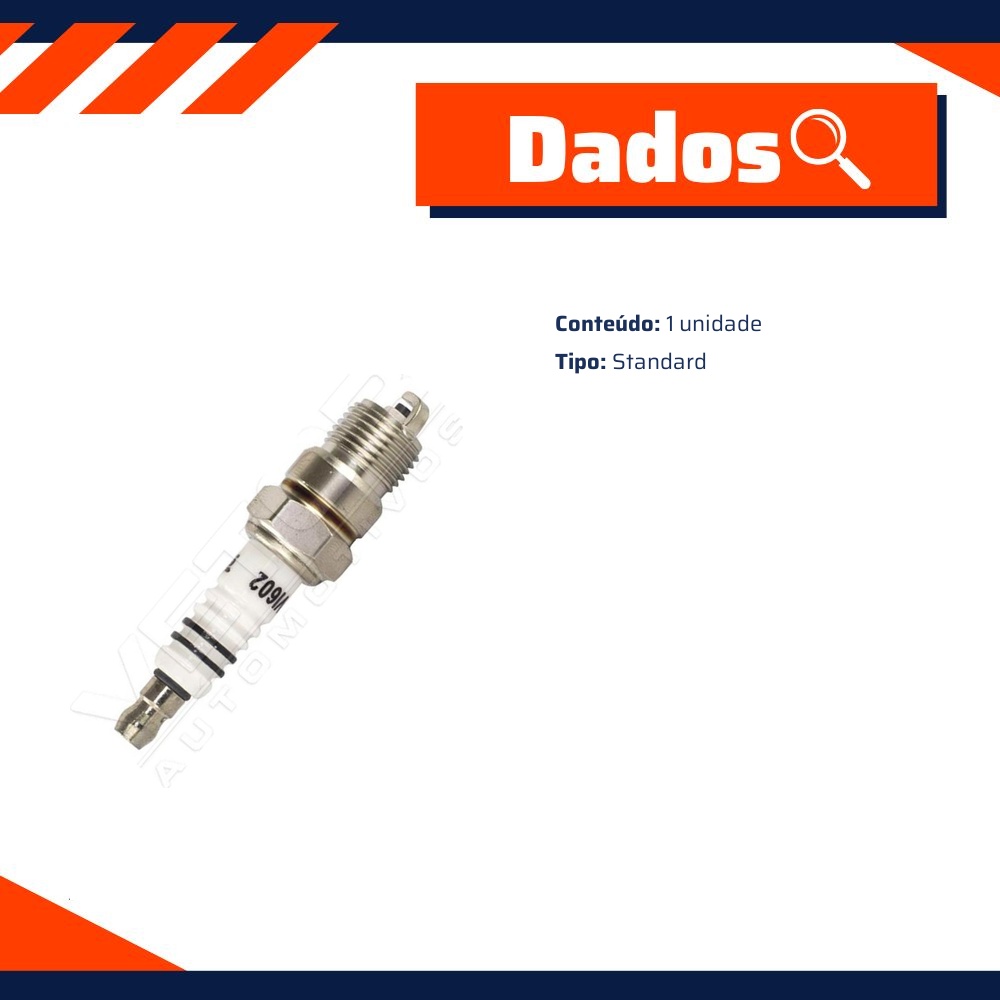 Vela de Ignição para Chevrolet Chevette e Chevy 500 - E-Klass - Evi602