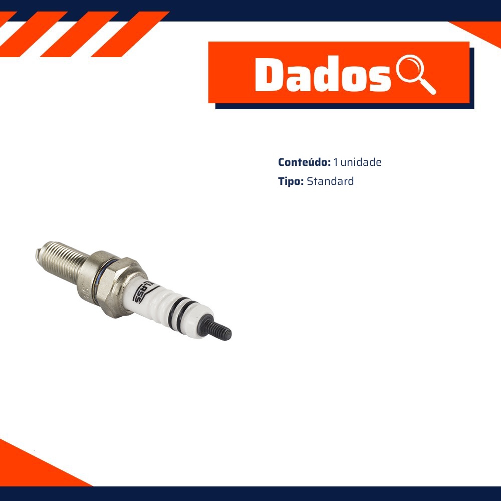 Vela de Ignição para Honda Biz 125 - E-Klass - Evi618