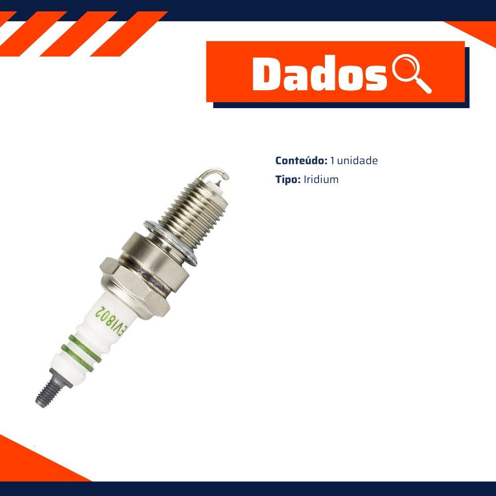 Vela de Ignição Iridium - E-Klass - Evi802