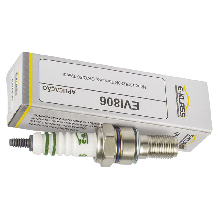 Vela de Ignição Iridium para Honda CBX 250 Twister e XR 250 TORNADO - E-Klass - Evi806