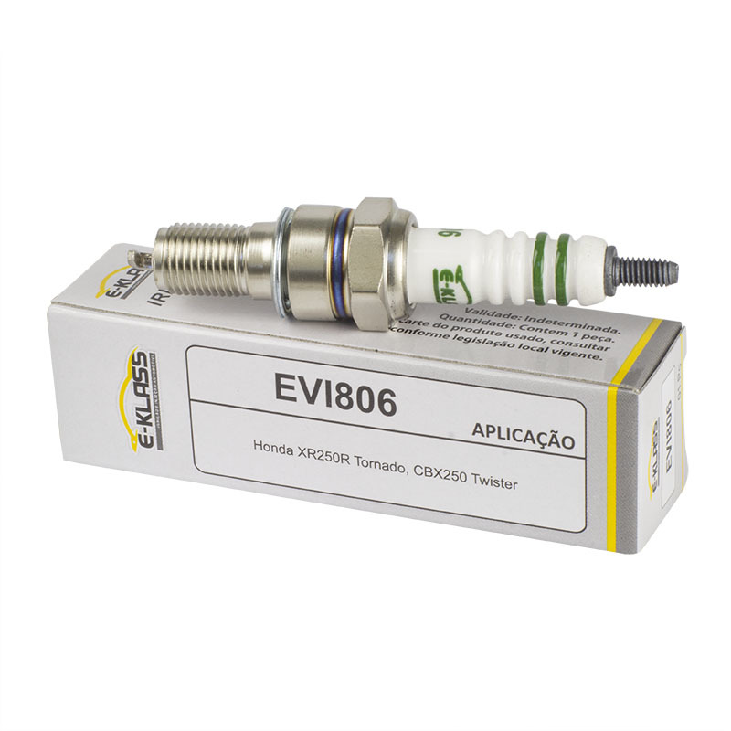 Vela de Ignição Iridium para Honda CBX 250 Twister e XR 250 TORNADO - E-Klass - Evi806