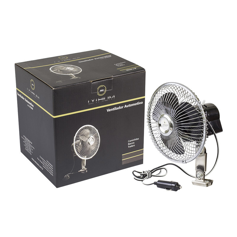 Ventilador Automotivo 6" 12V - Lythium - Ly2408
