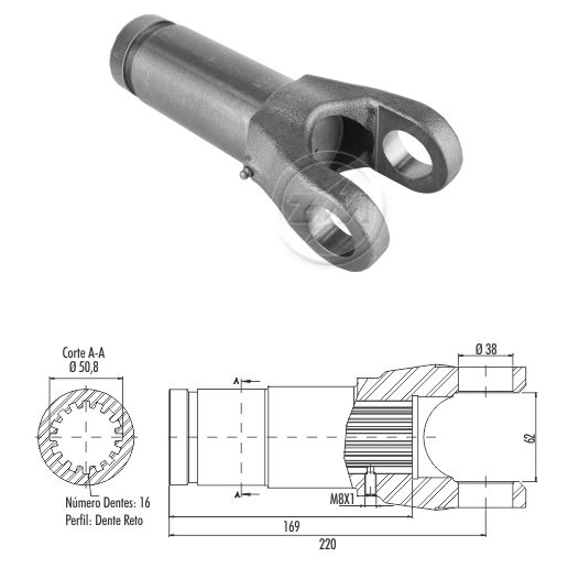Luva do Cardan - ZM - 135.002.04