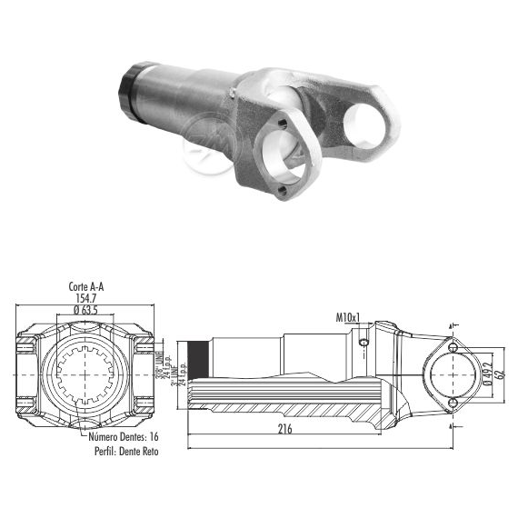 Luva do Cardan - ZM - 135.006.02