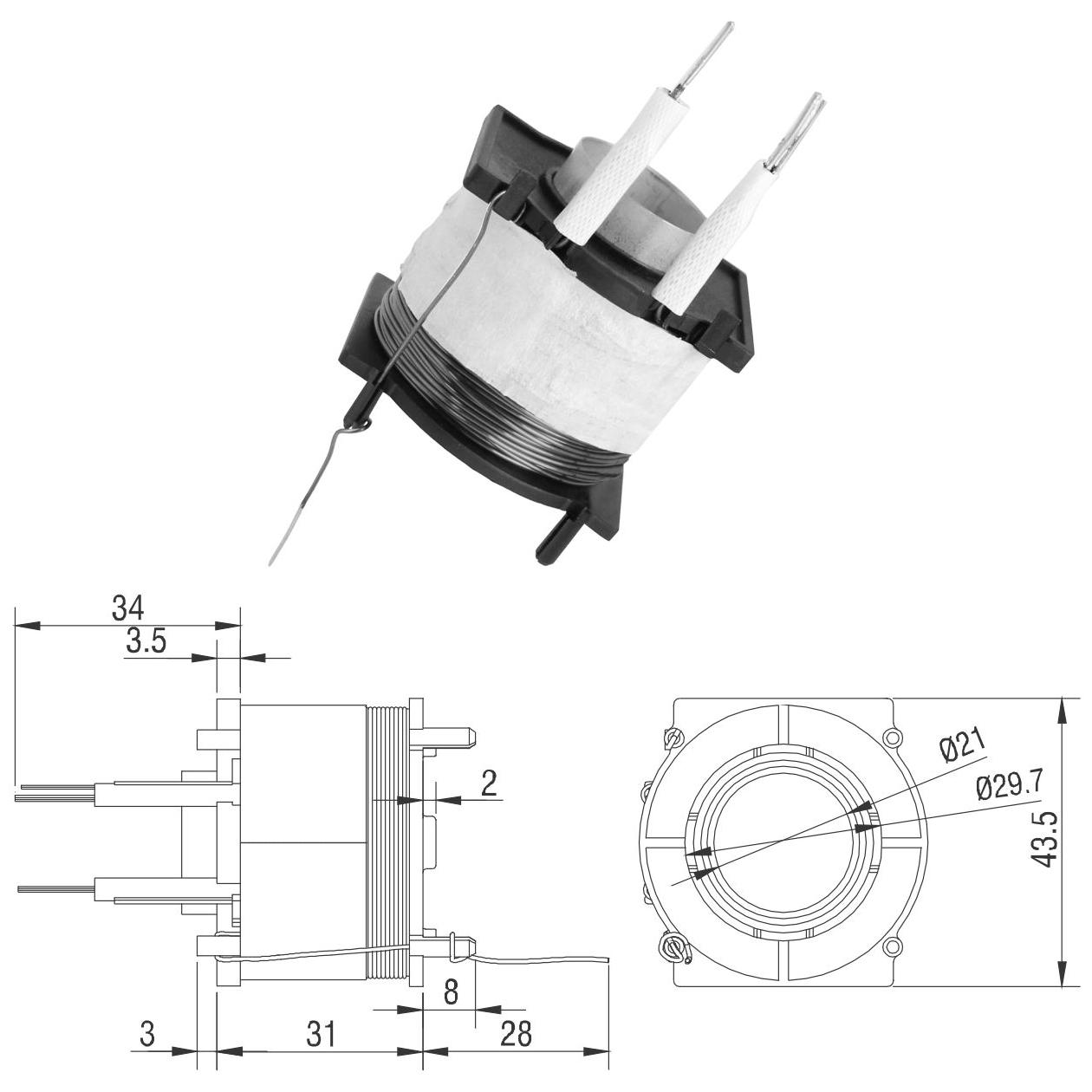 Bobina de Reparo do Relê de Partida para Dodge RAM - ZM - 1-421.93