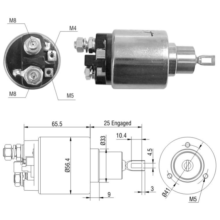 Relê Auxiliar de Partida para Mercedes-Benz 230 E - ZM - 1-474