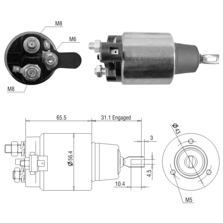Relê Auxiliar de Partida para Chrysler NEON e Stratus - ZM - 1-477