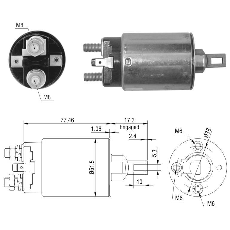 Relê Auxiliar de Partida para Hyundai Accent - ZM - 1-691