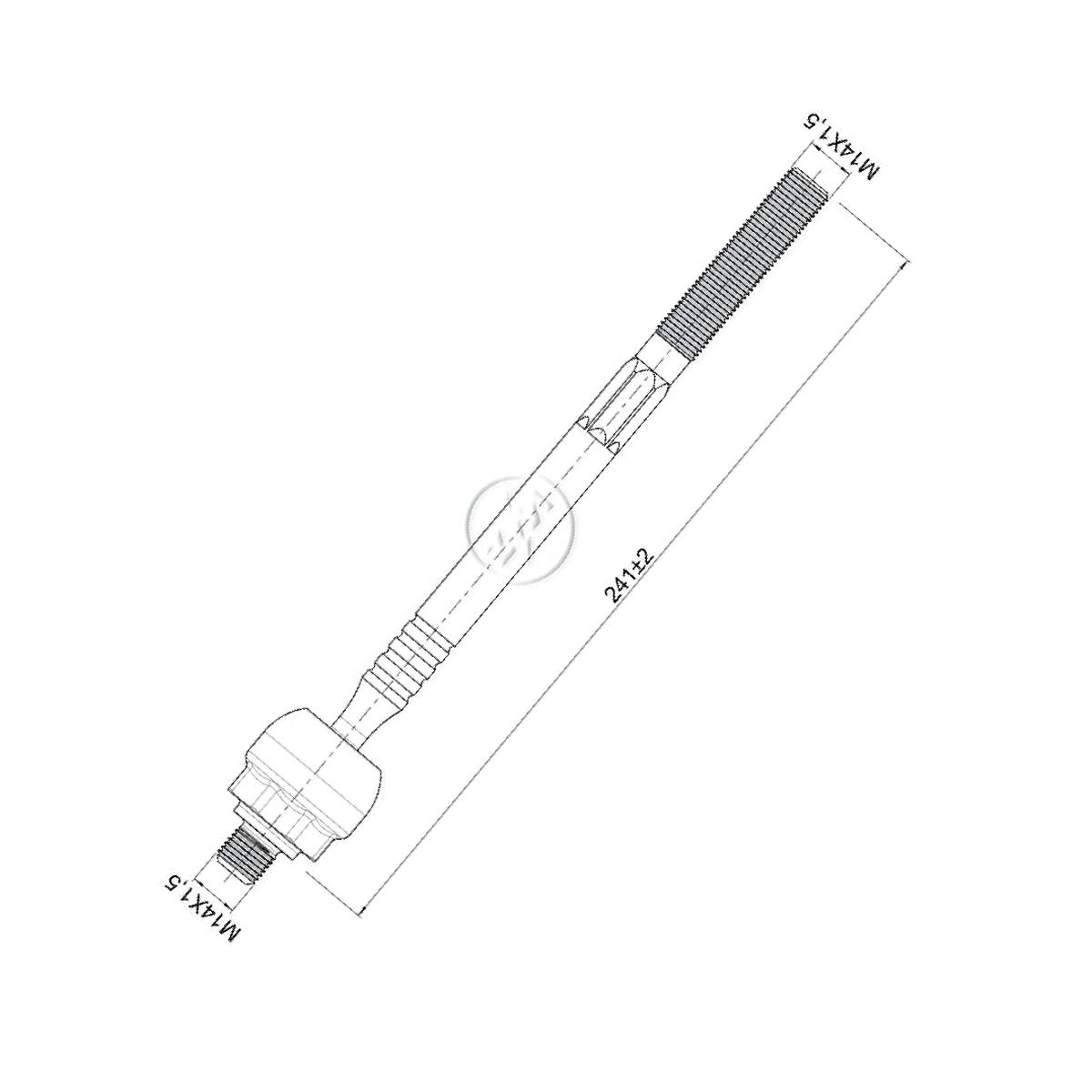 Terminal Axial para Fiat Tempra e Renault CLIO - ZM - 170.110.04