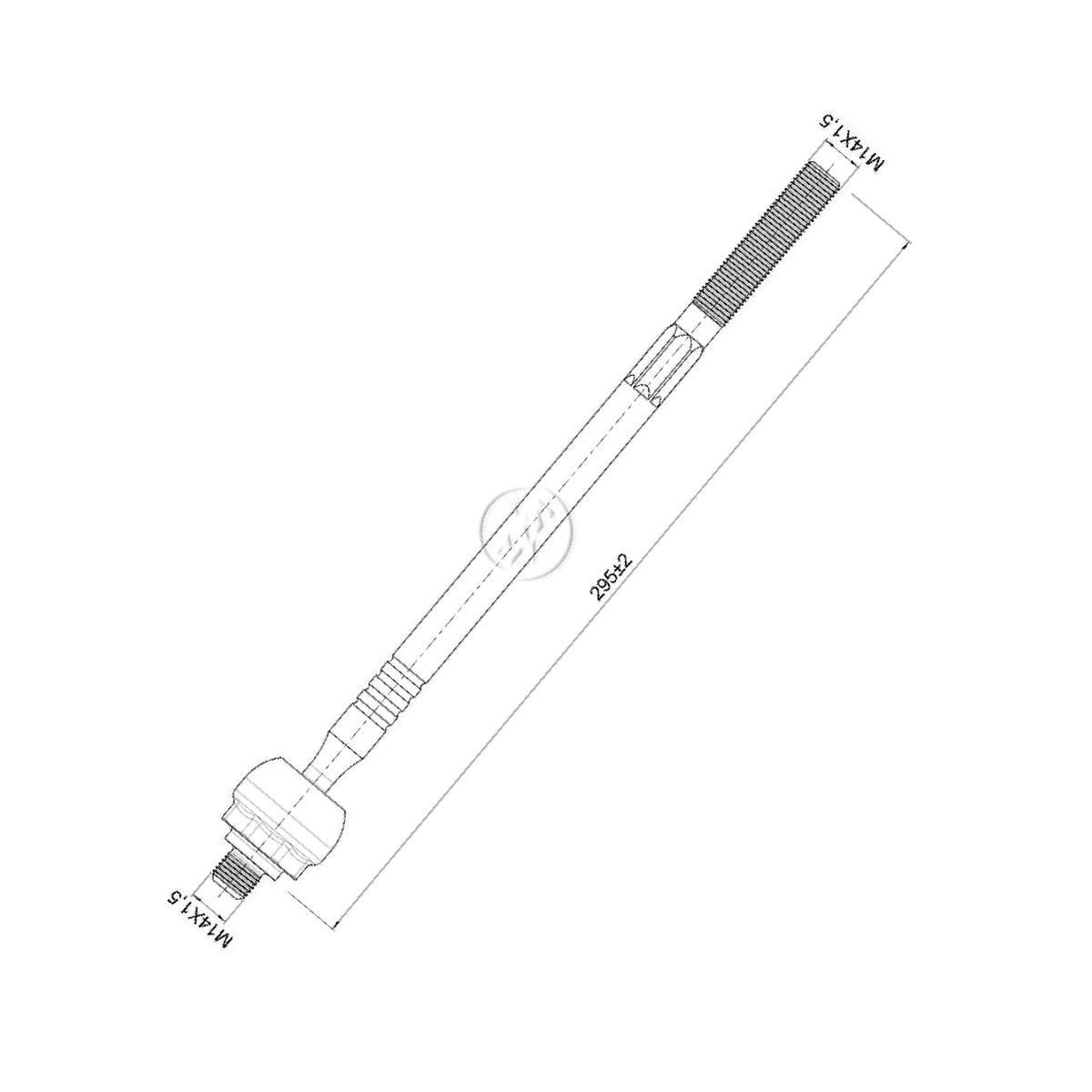 Terminal Axial para Fiat Doblo e Renault Symbol - ZM - 170.110.14