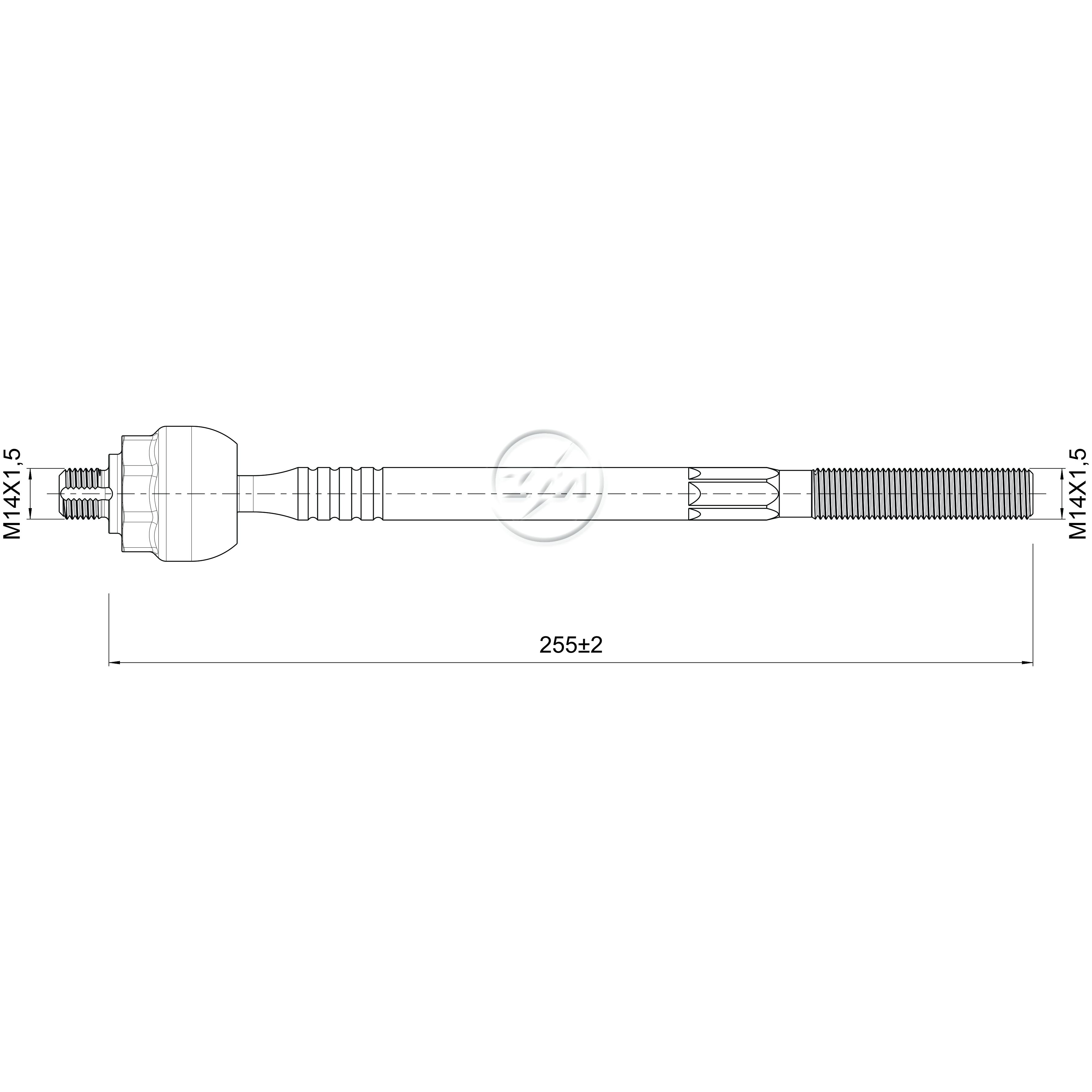 Terminal Axial para Fiat Tempra - ZM - 170.110.19