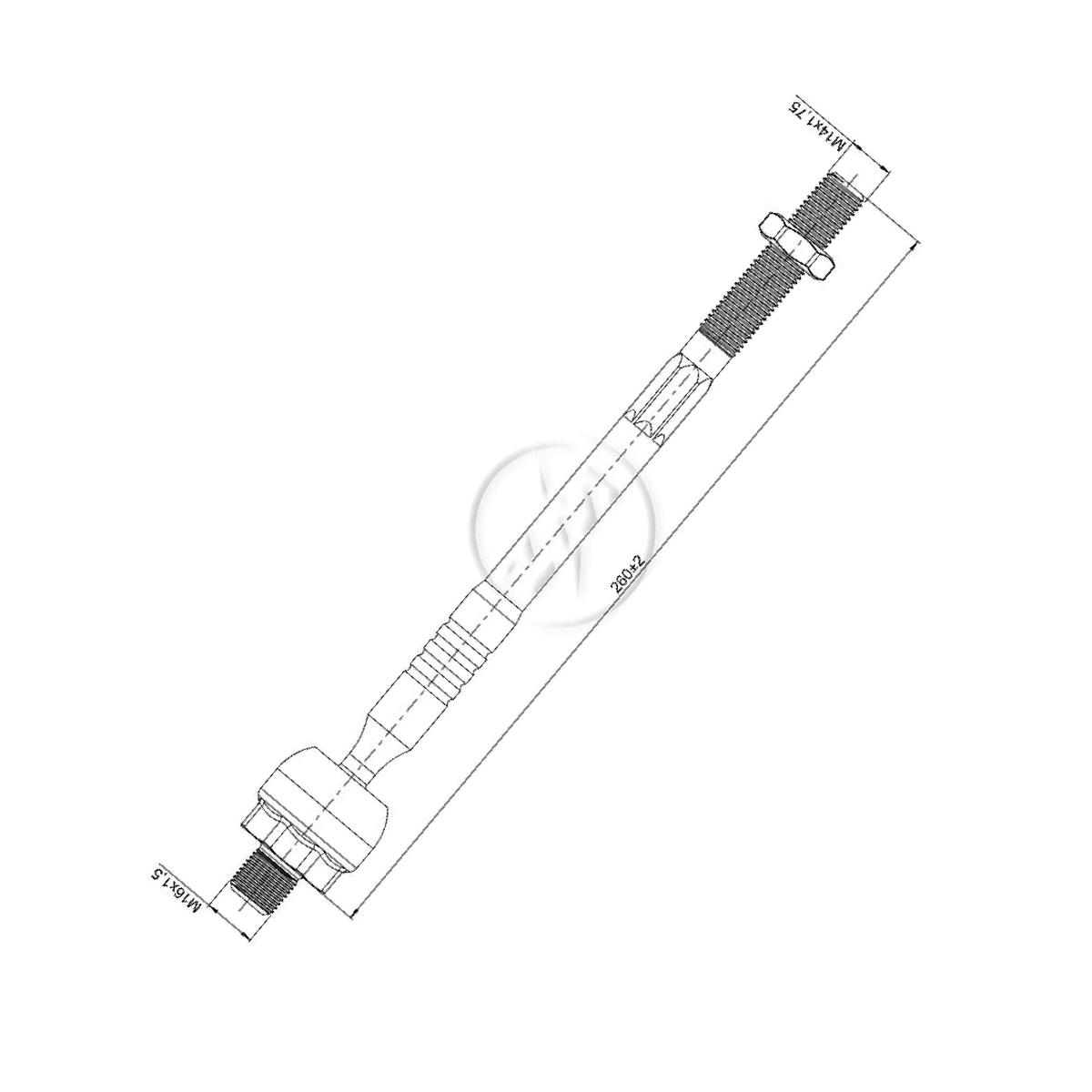 Terminal Axial para Fiat Mobi e Uno - ZM - 170.110.20