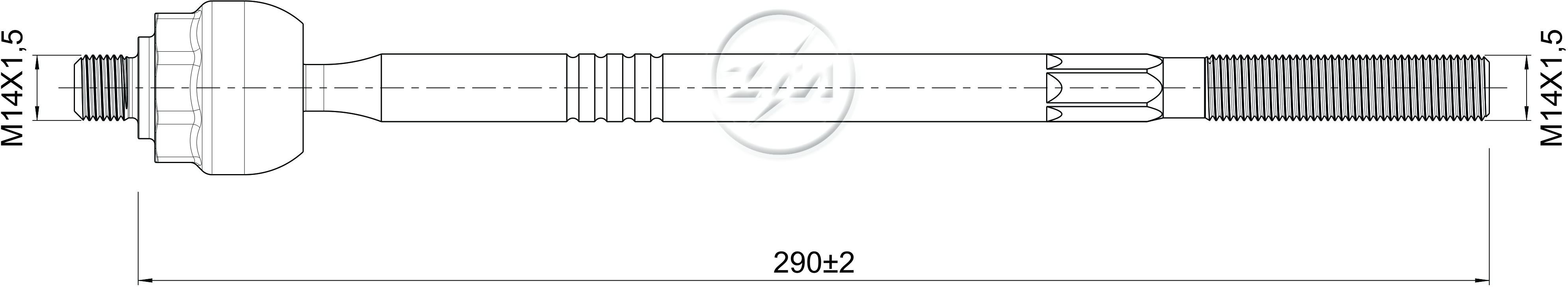 Terminal Axial - ZM - 170.110.40