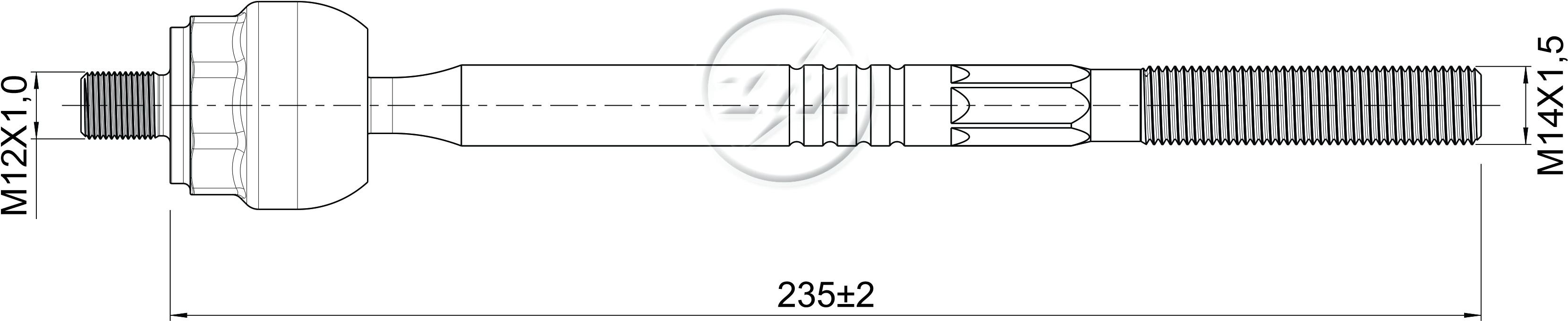 Terminal Axial - ZM - 170.110.52