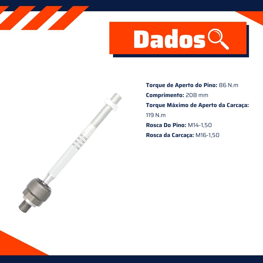 Terminal Axial para Volvo XC40 - ZM - 170.110.94