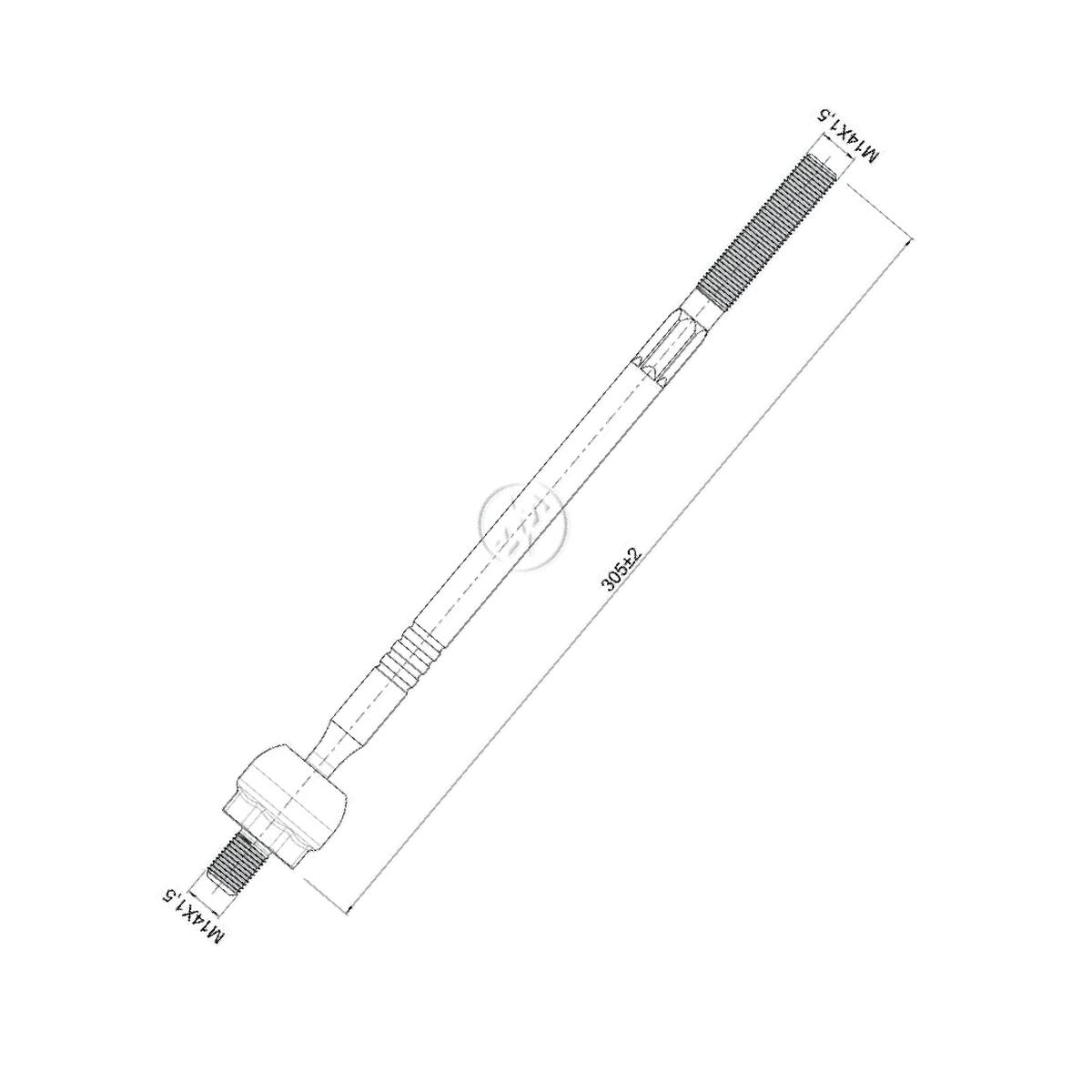 Terminal Axial para Volkswagen Cross Up! e Up! - ZM - 170.112.03