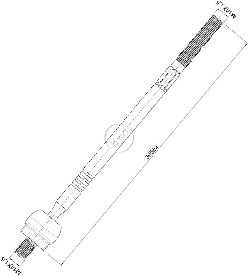 Terminal Axial para Volkswagen Cross Up! e Up! - ZM - 170.112.03