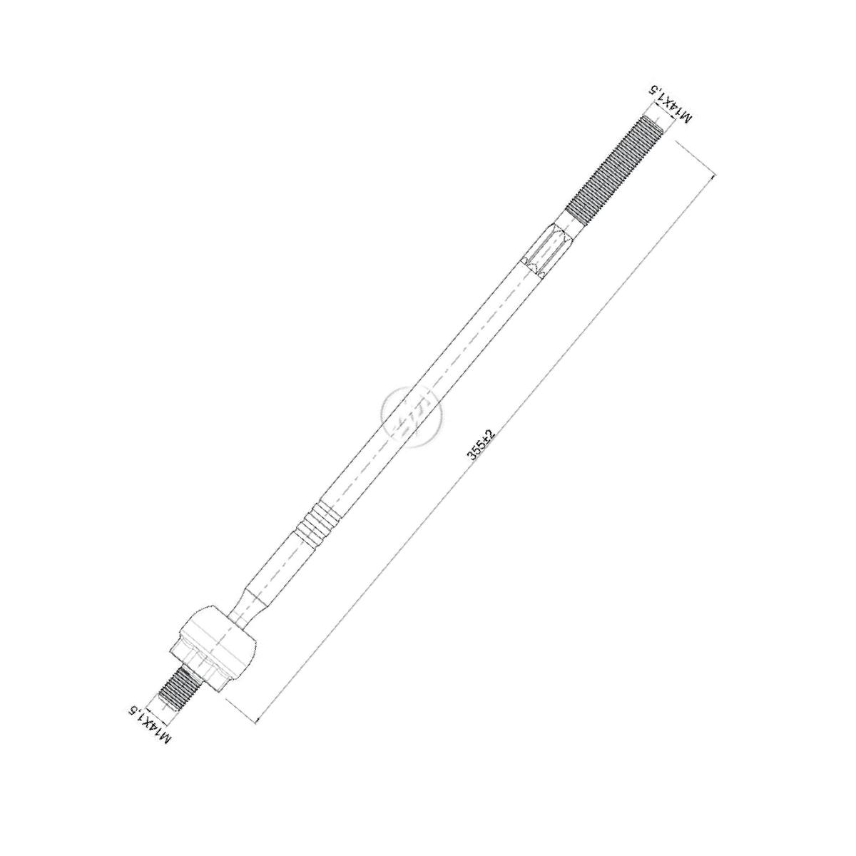 Terminal Axial para Volkswagen Passat - ZM - 170.112.09