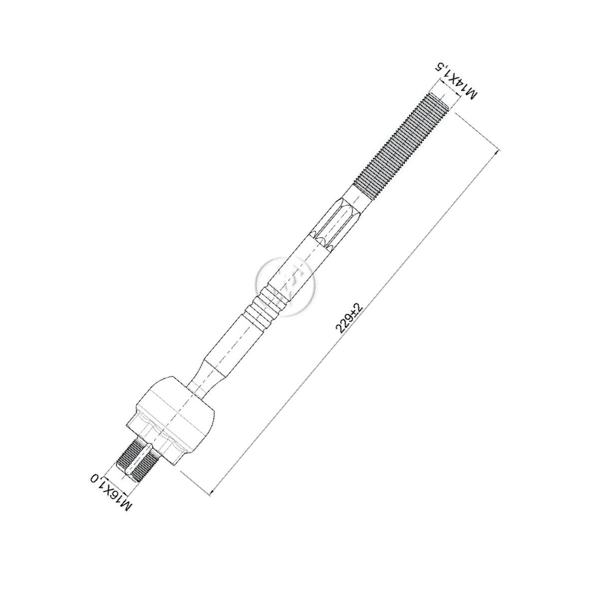 Terminal Axial para Chevrolet Tracker e Suzuki Grand Vitara - ZM - 170.114.12
