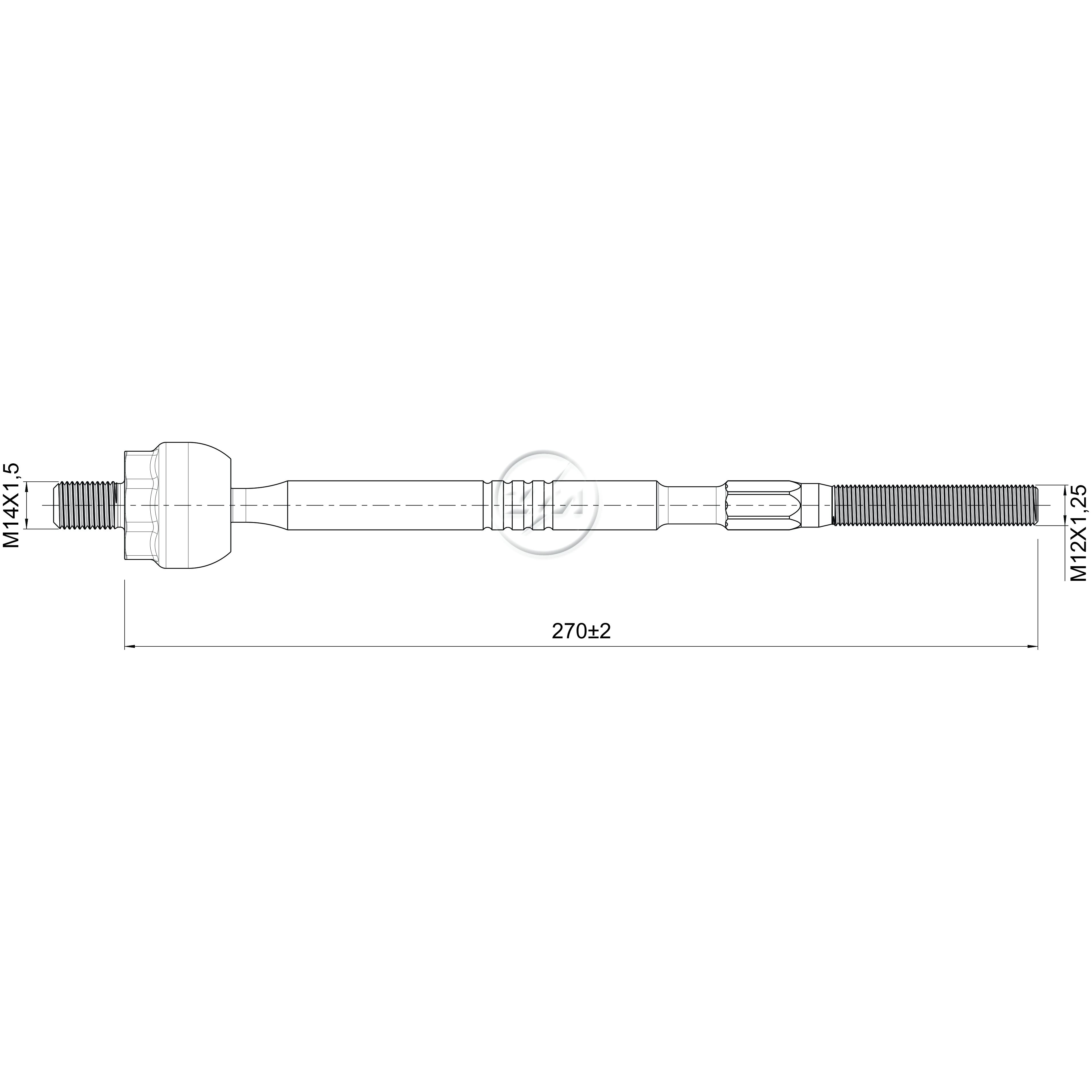 Terminal Axial para Toyota Etios e Etios Sedan - ZM - 170.116.04