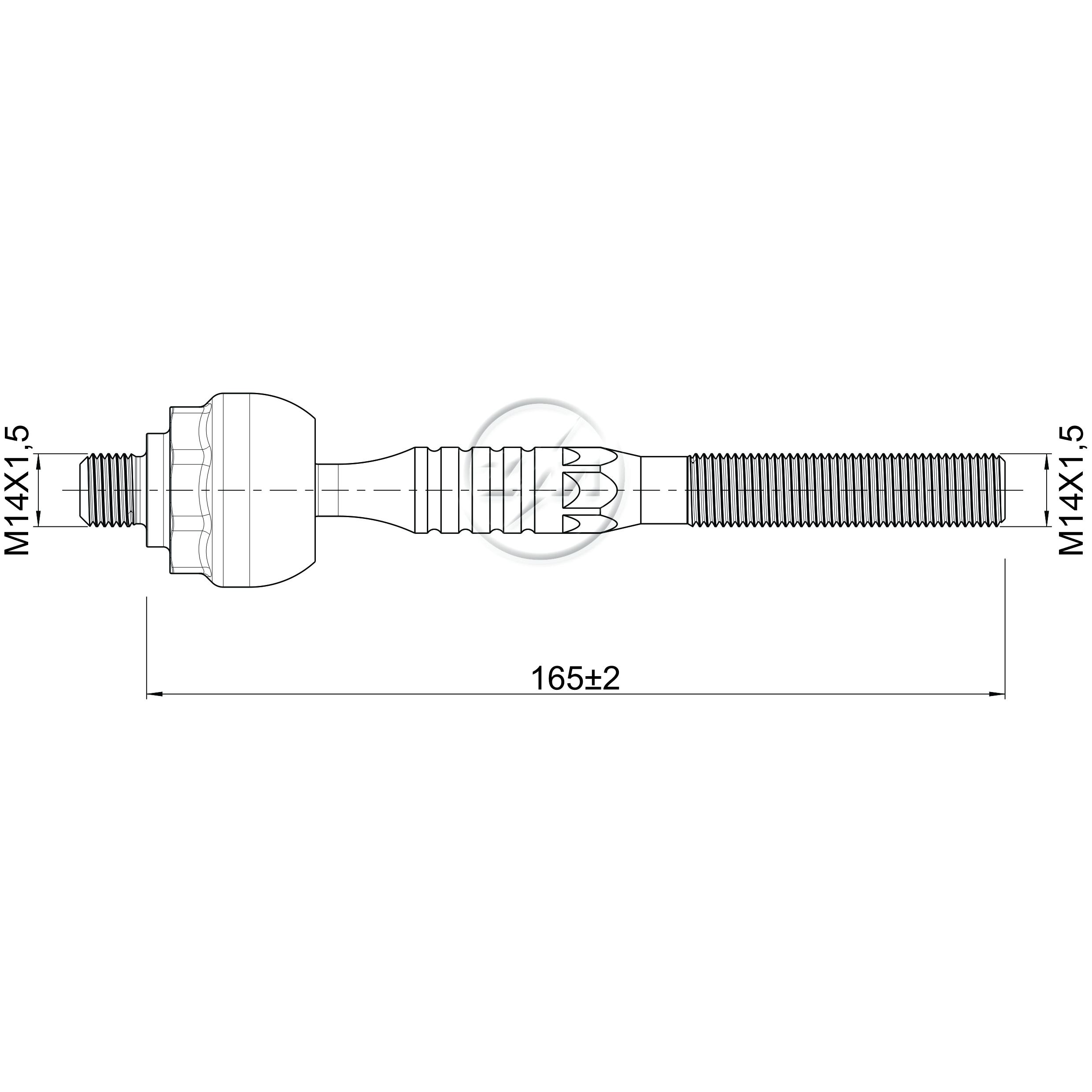 Terminal Axial para Honda Civic - ZM - 170.116.51